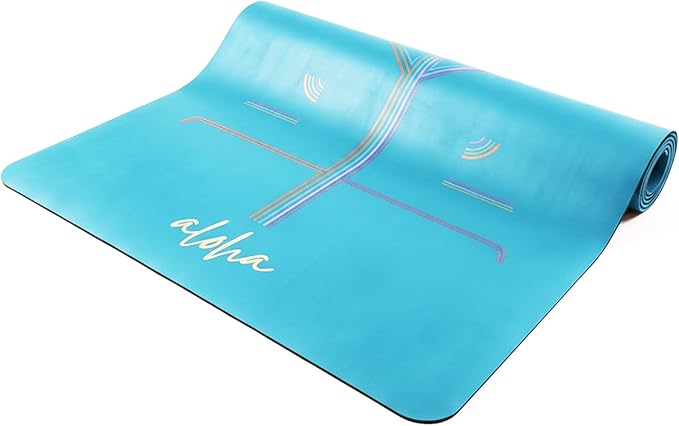 Aloha Bliss Premium Yoga Mat β 72β x 27 - Thick, Non-Slip & Durable | Sweat-Resistant, Lightweight & Portable | Perfect for Yoga, Pilates, Home Workouts, Gym & Studio Practice - Eco-Friendly