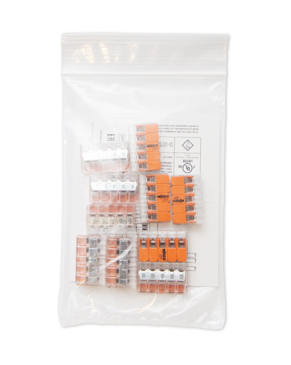 Wago 221-415 Lever-Nuts 5 Conductor Compact Connectors 10 PK