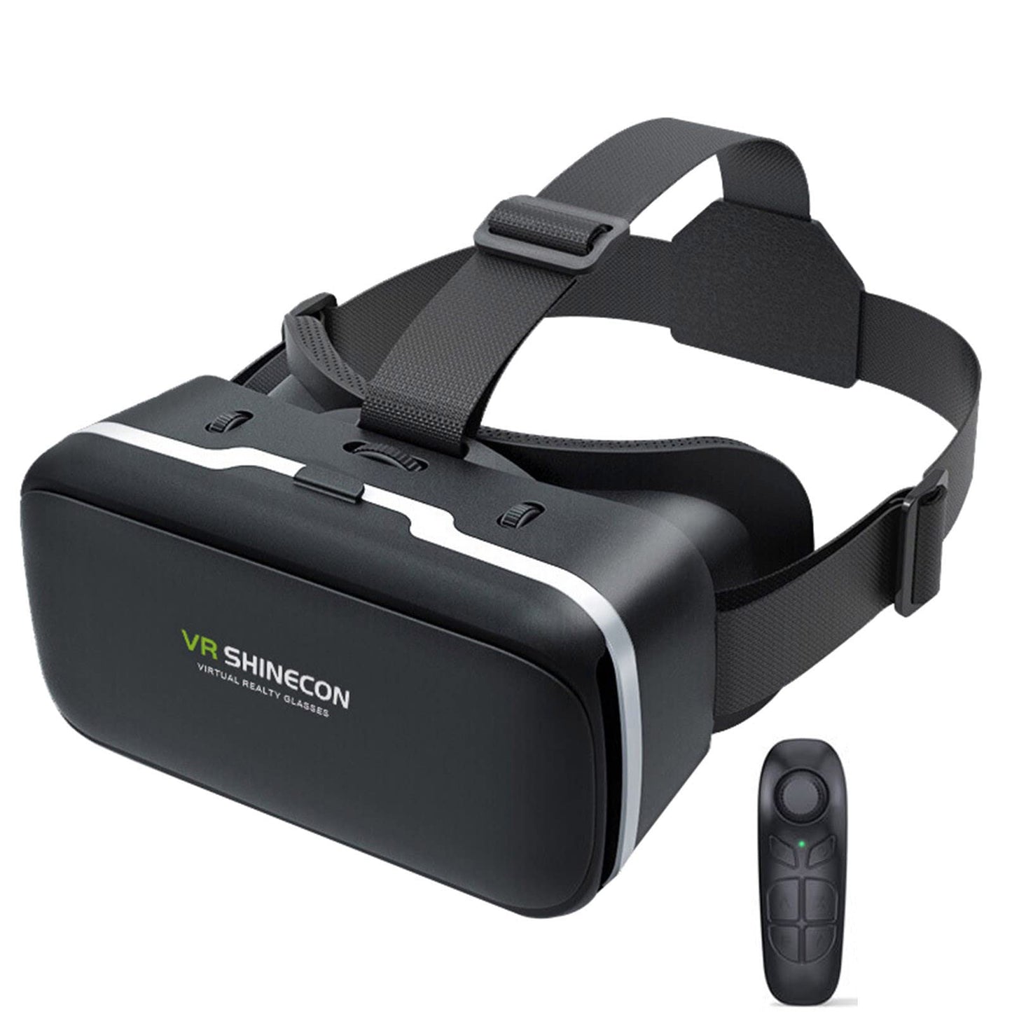 Virtual Reality Headset for Phone with Controller VR Goggles Virtual Reality Glasses VR Glasses with Anti-Blue Eyes Protected HD