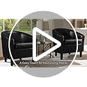 Yaheetech Barrel Chairs Set of 2, Faux Leather Club Armchairs, PU Leather Accent Chairs with Soft Padded Seat for Living R...