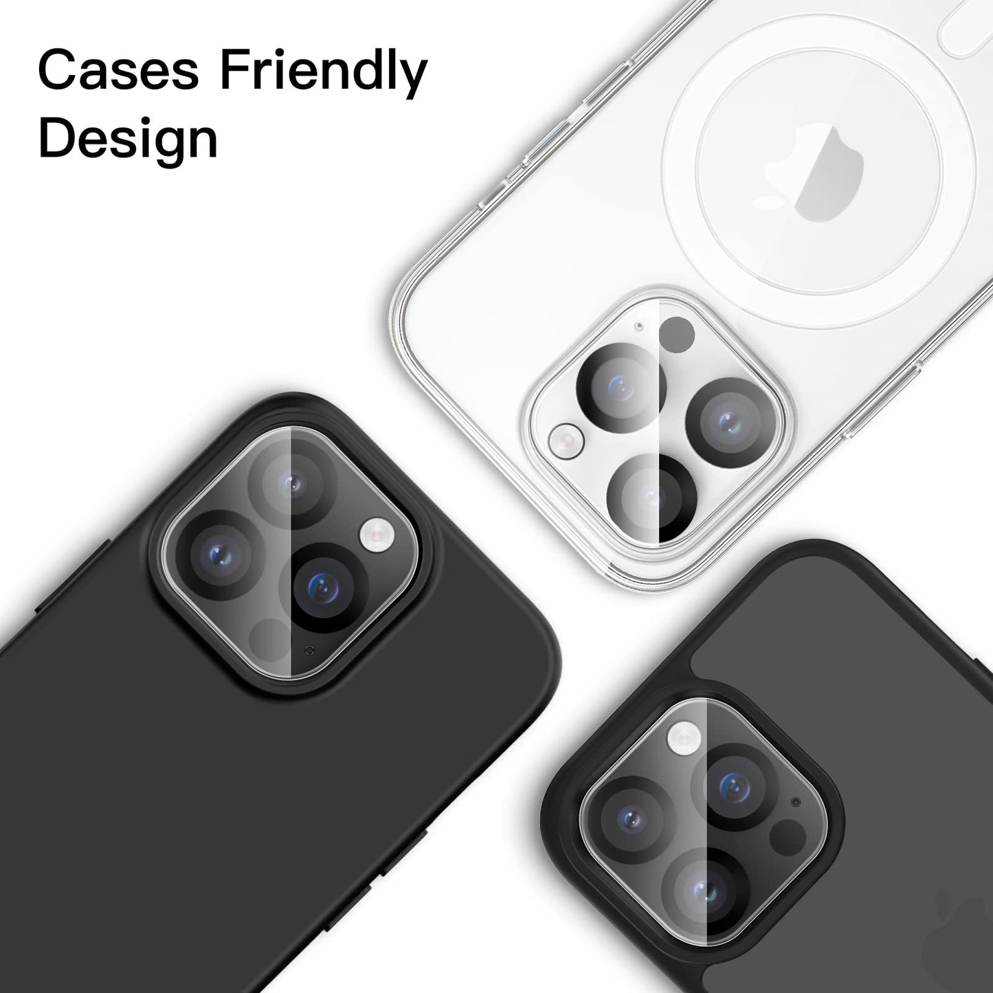 Jetech Camera Lens Protector For Iphone 14 Pro 6.1-Inch And Iphone 14 Pro Max 6.7-Inch, 9H Tempered Glass, Anti-Scratch, Case Fr
