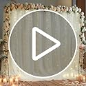 10ft x 10ft Ivory Backdrop Curtain with Lights String for Parties, Sheer Tulle Wedding Photo Backdrops Drapes for Baby Sho...