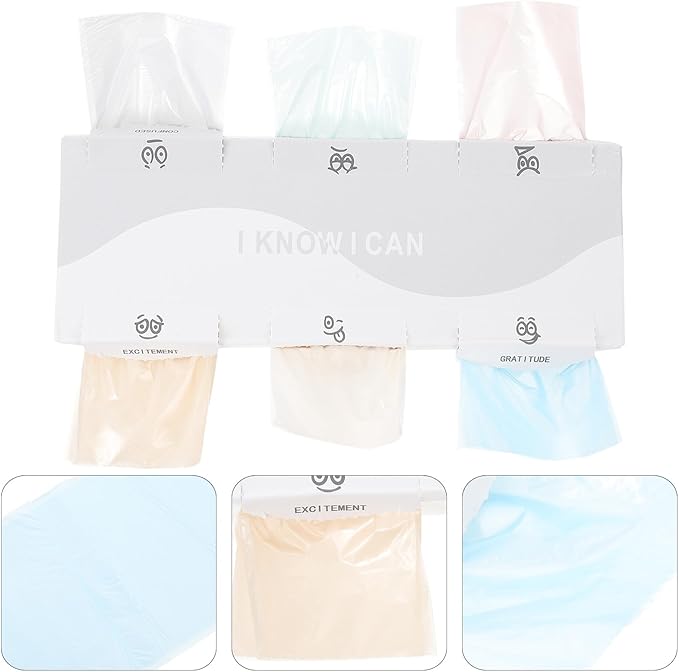 180pcs Disposable Practical Garbage Bags for Desktop Trash Can Tear-resistant Thickened Small Rubbish Bags for Office Kitchen Bedroom Car Hotel Use Clean and Sanitary Waste Storage