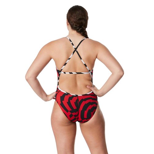 Speedo 8719225060128 Vortex Maze Crossback Team RED 28