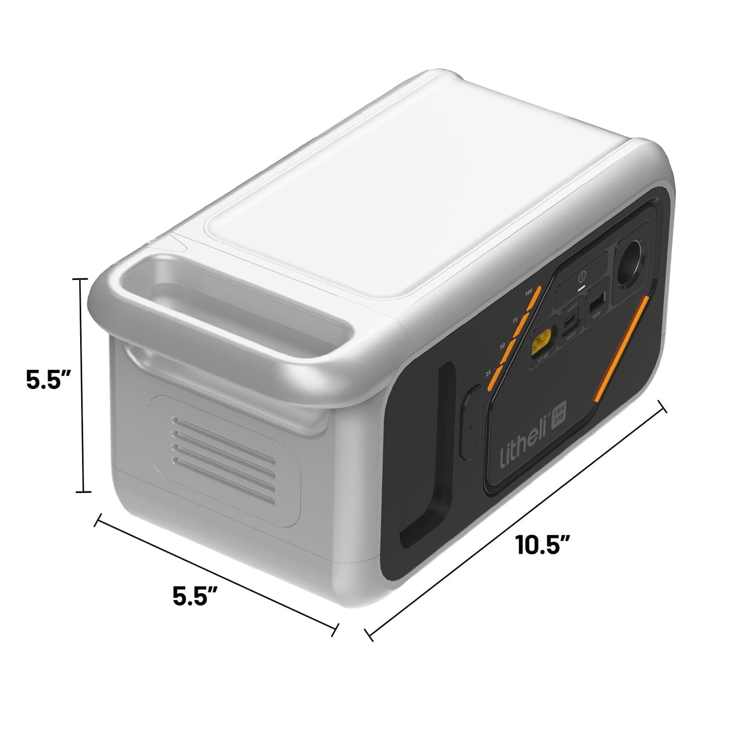 Litheli 218 Serious Portable Power Station (142+74)Wh Camping Lithium Battery Solar Generator (74Wh Battery Pack Ships Separately), 200W AC Outlet, Power Bank for Home Outdoor Emergency RV Van Hunting
