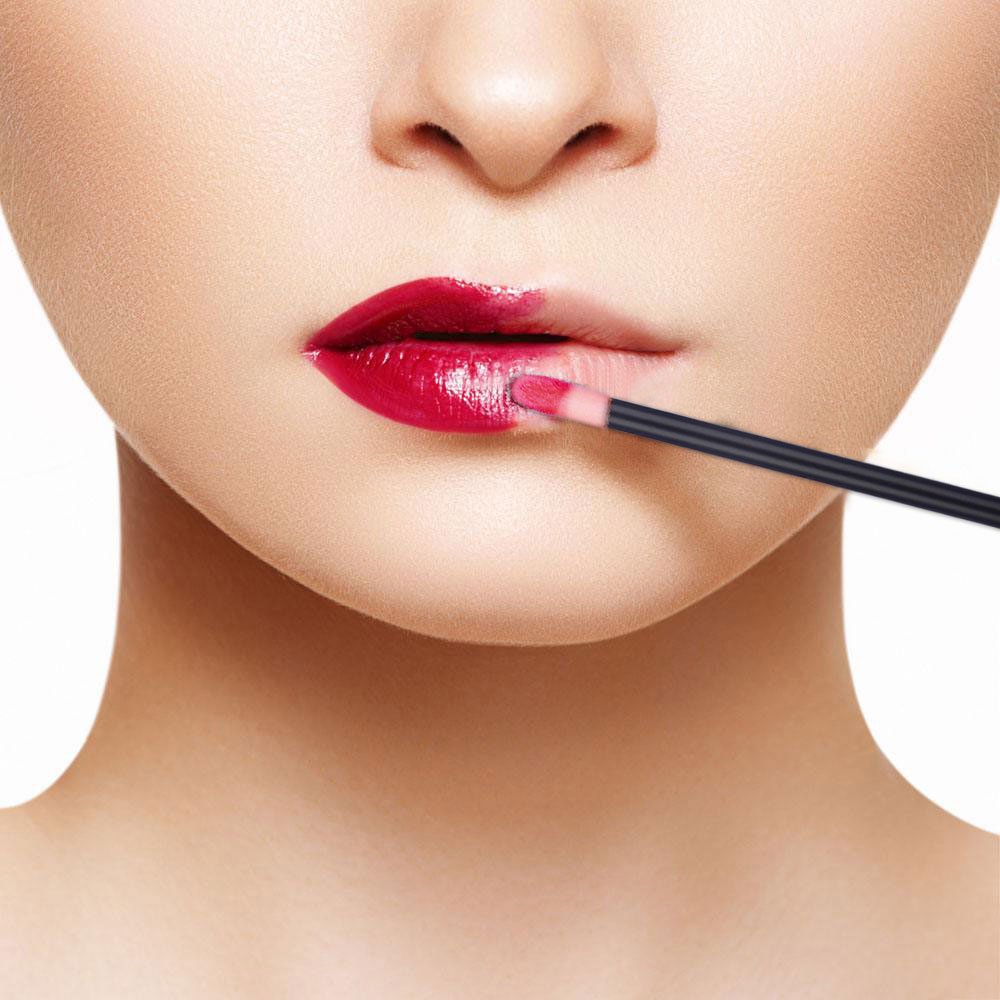 300 Piece Disposable Lip Wands - Lip Brushes, Lipstick & Gloss Applicators - Lint Free Makeup Applicator Brush Beauty Tool