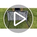 Gocamptoo Folding Table,4ft Indoor Outdoor Heavy Duty Portable Folding Square Plastic Dining Table w/Handle, Lock for Picn...