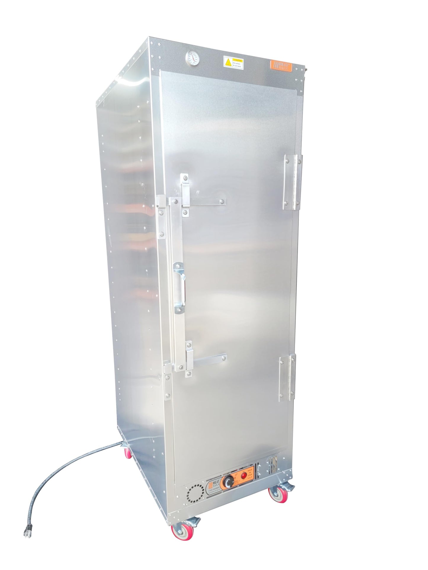 HeatMax 6 Foot Fully Insulated Commercial Food Warmer Holding Cabinet for Full Size Sheet Pans, Churches, Schools, Catering, Fully Assembled, Made in USA with Service and Support, 120V Plug
