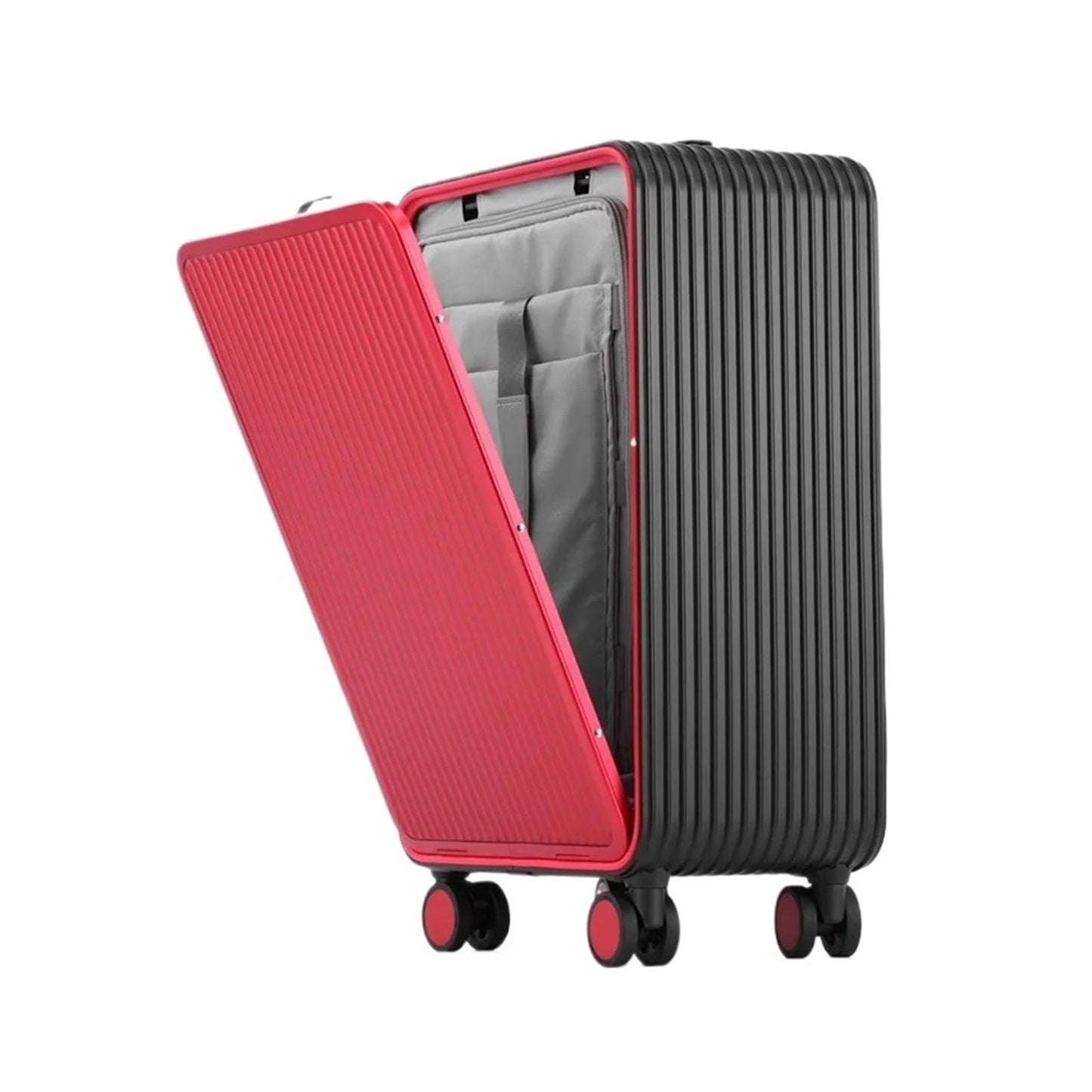 MUdson Trunk Suitcase 17""20""24 Inch Men's All Aluminum Magnesium Alloy Trolley Case Front Opening Boarding Box Rolling Luggage Durable (Color : NO-5, Size : 20"")