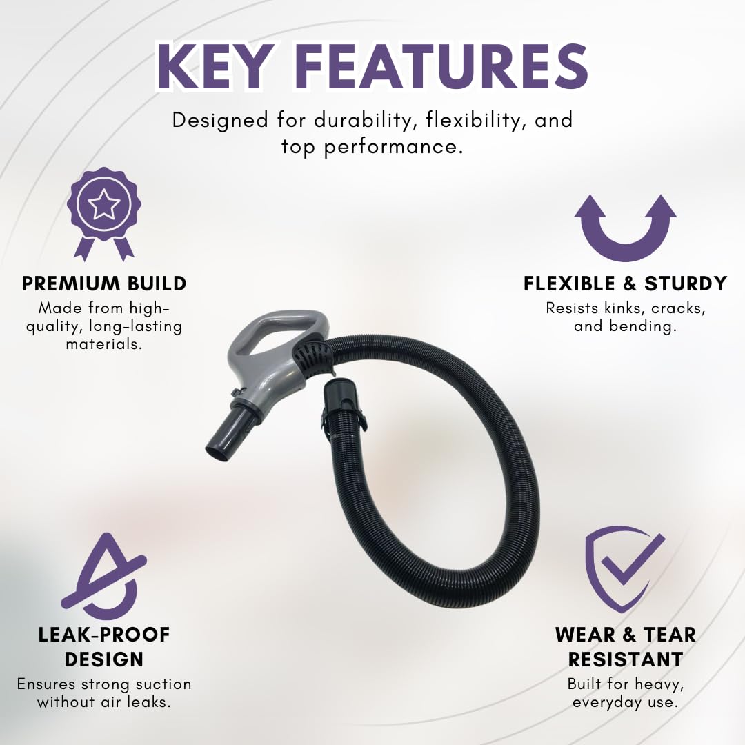 Replacement Hose Handle for Shark Vacuums for ONLY Models ZU62 ZU62C ZU60 ZU102 - Hose Handle for Navigator - Shark Rotator Professional Lift-Away Accessories - Upright Bagless Vacuum Cleaners
