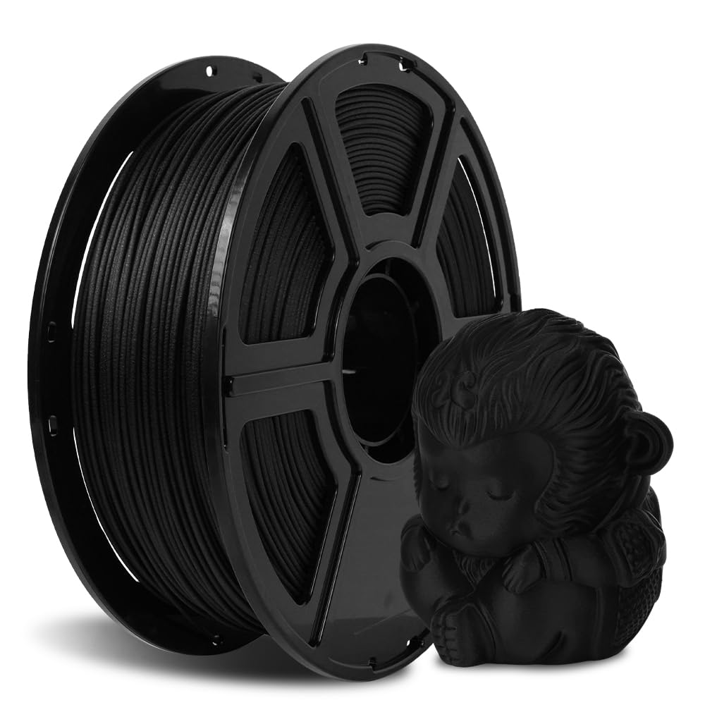 FLASHFORGE Carbon Fiber PLA Filament 1.75mm, Carbon Fiber Reinforced PLA 3D Printer Filament, 1KG Spool Dimensional Accuracy +/-