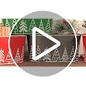 Putuo Decor 4 Packs Christmas Oval Metal Ice Buckets, Christmas Decorations Galvanized Storage Beverage Tubs Tin Bucket Pa...