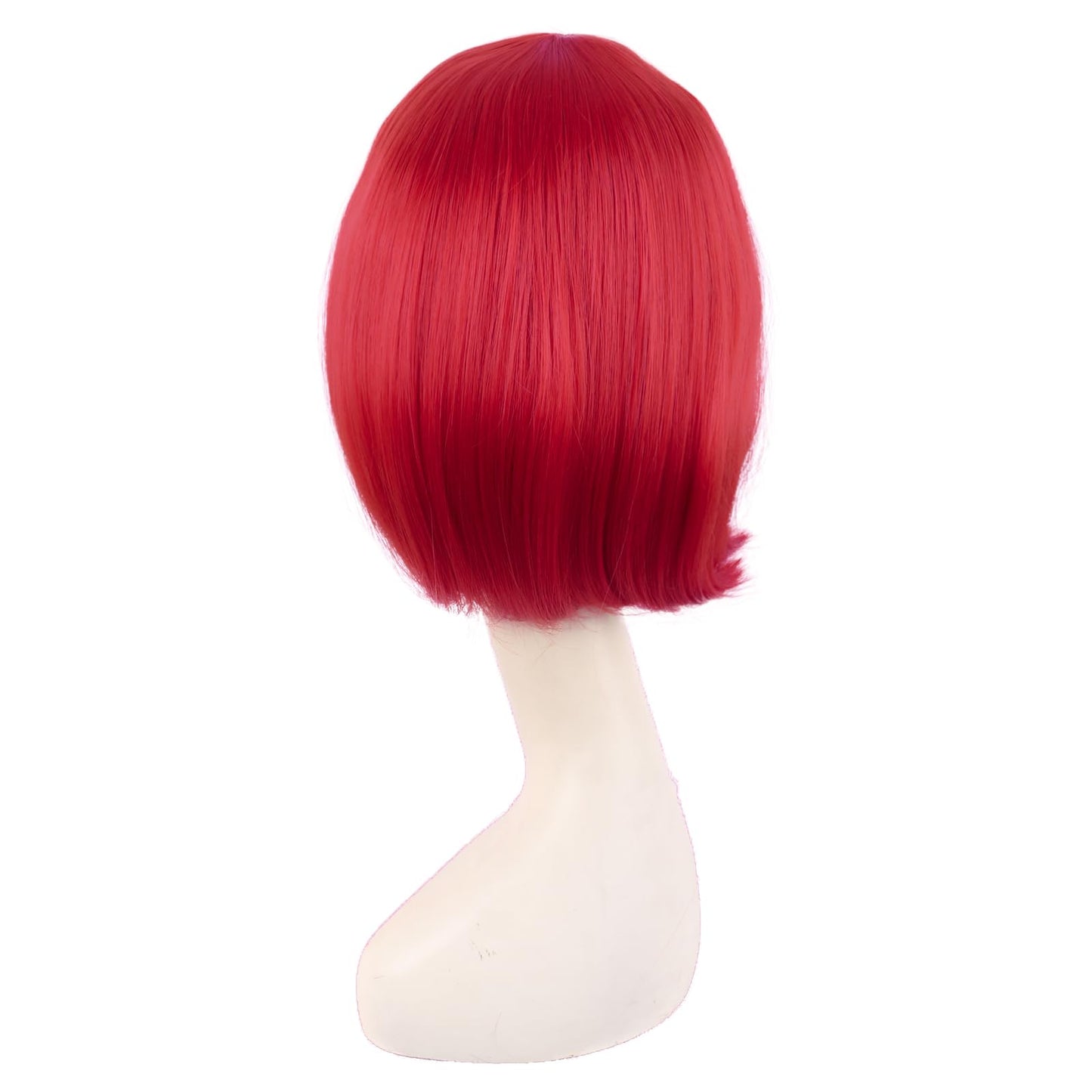 MapofBeauty 12 Inch/30 cm Fashion Unisex Short Straight Beauty Wig (Bright Red)