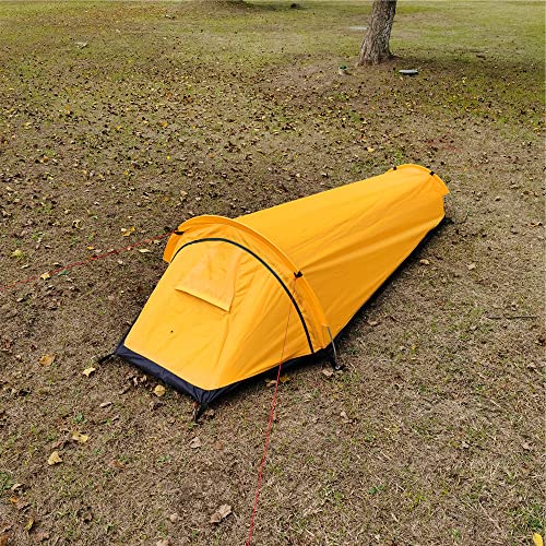 Funien Ultralight Single Person 4 Season Backpacking Tent, Windproof & Waterproof, Modern Style, Easy Setup with Aluminum ...