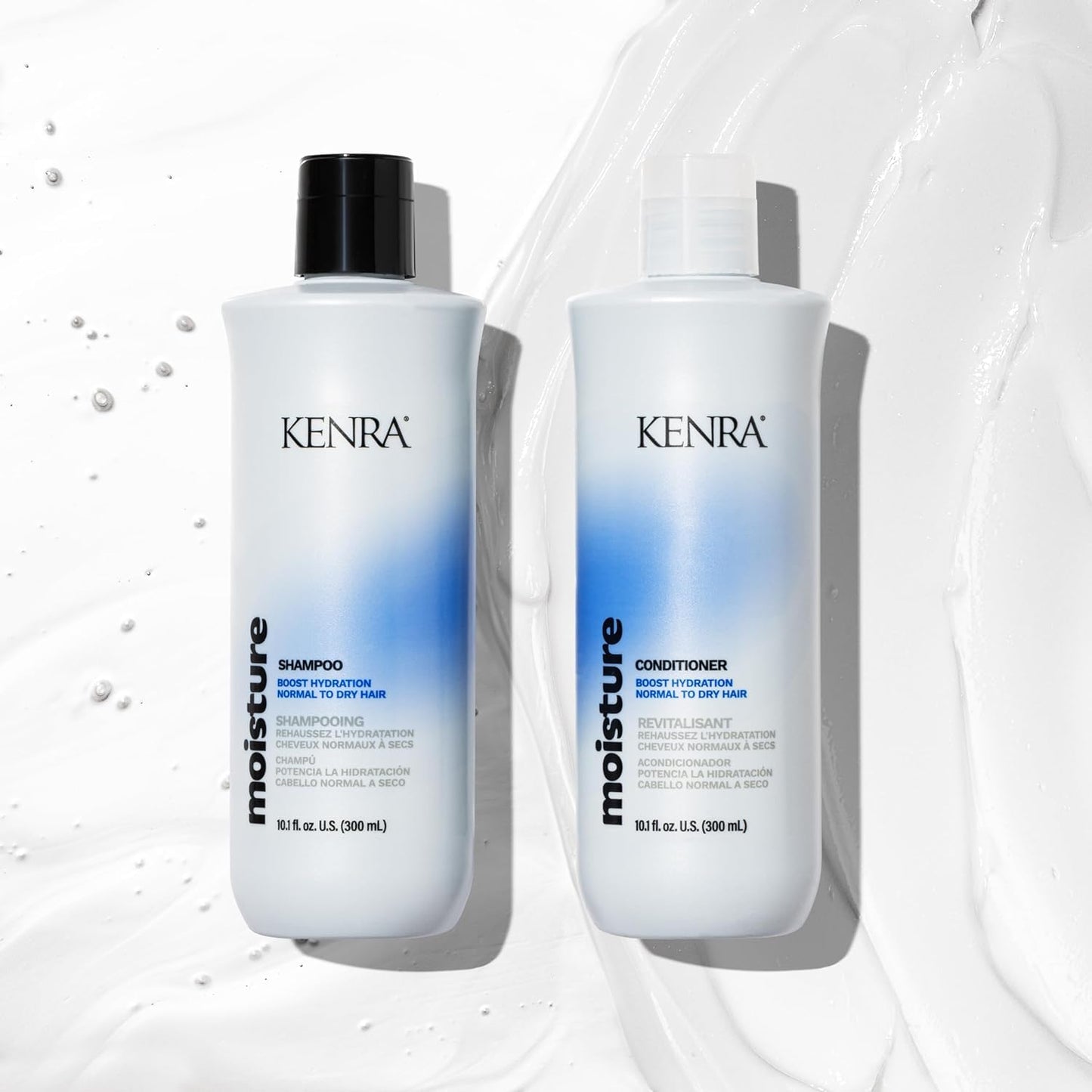 Kenra Professional Moisture Shampoo & Conditioner Set | Boost Hydration | Improve Manageability and Shine | Nourish Dry Hair | C