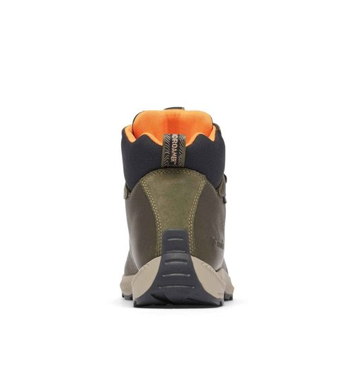 Columbia Men's Landroamer Explorer Waterproof, Peatmoss/Bright Orange, 15