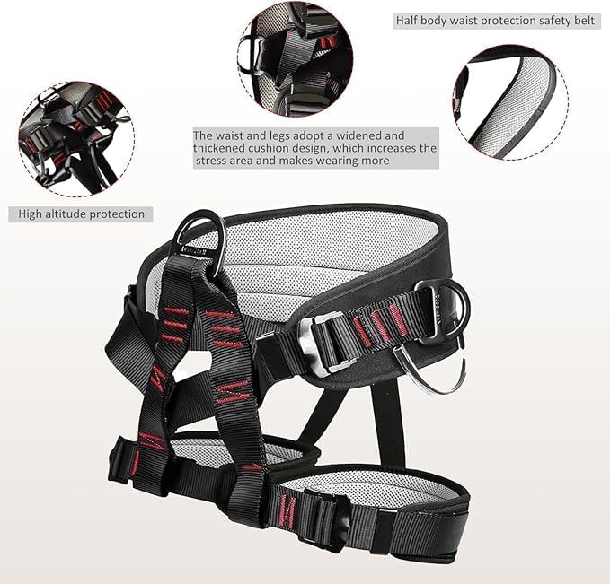 Best Tree Climbing Gear,Tree Climbing Spikes, Tree Climbing Gear with Adjustable Climbing Straps and Steel Core Flip Line,...