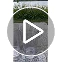WEXINHAO Clear Drinking Glasses - Unbreakable Acrylic Glasses Drinkware 18 oz set of 6 - BPA Free Dishwasher Safe Reusable...