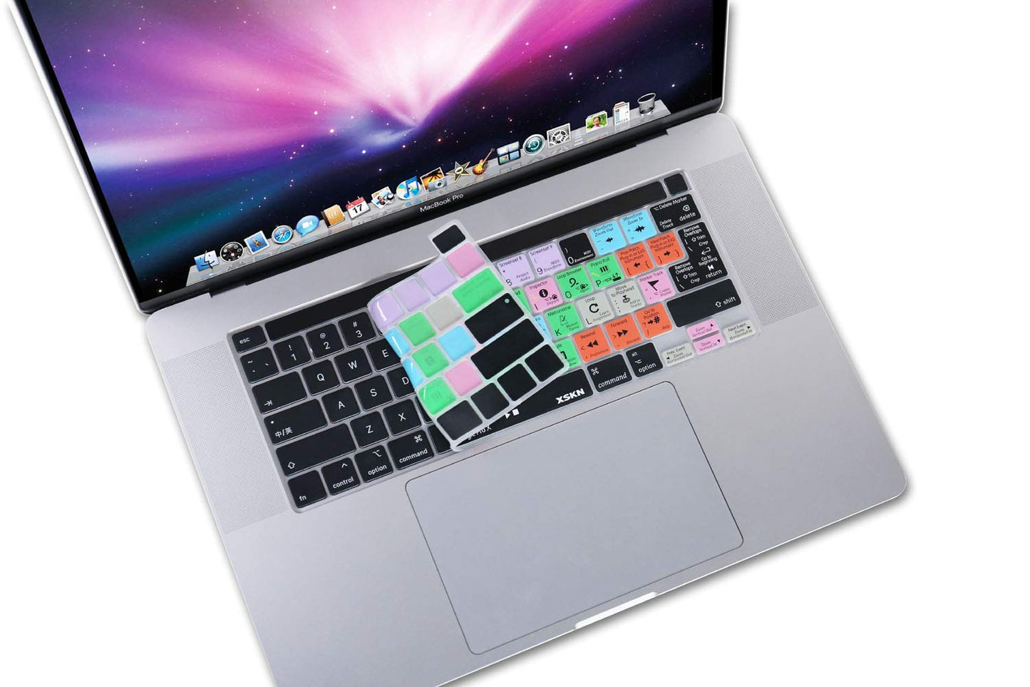 Xskn Logic Pro English Silicone Shortcuts Keyboard Cover Skin For Touch Bar Models 2019 Macbook Pro 16 Inch A2141 2020 Macbook P