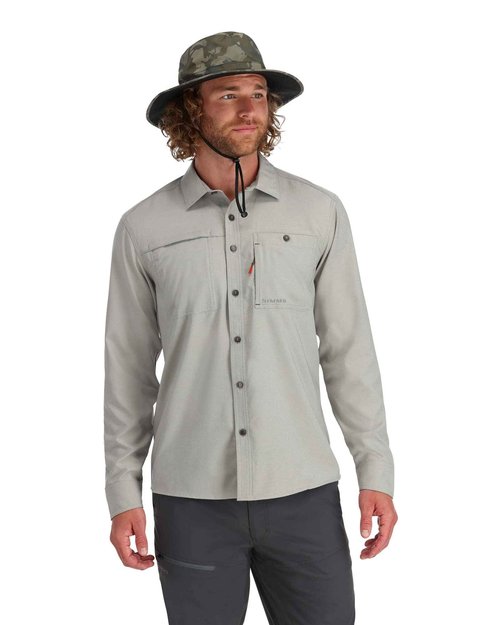 Simms Men's Challenger Long Sleeve Shirt - Cinder - Large
