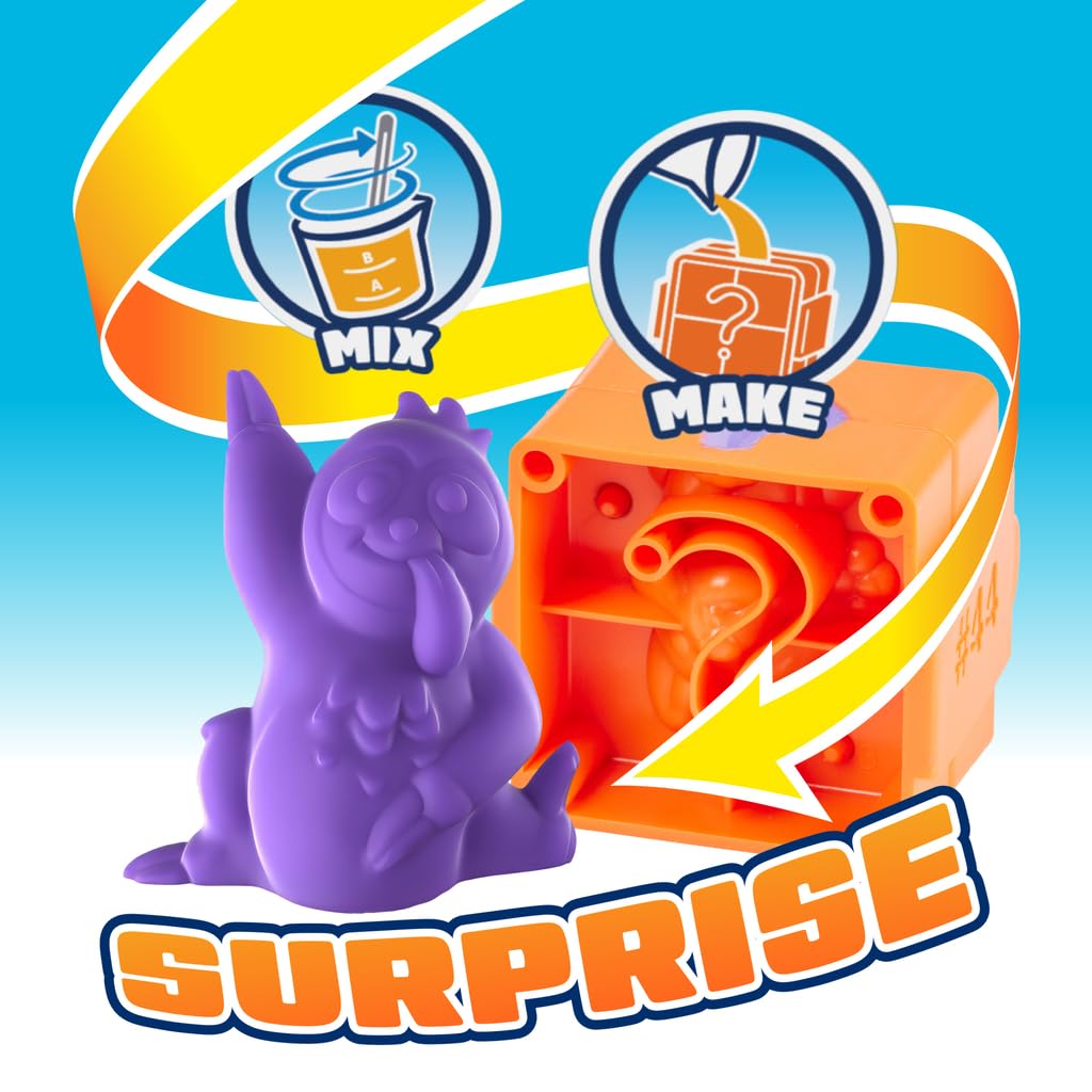 Elmer's Squishies Kids’ DIY Activity Kit, Creates 4 Mystery Characters, 24 Piece Kit, for Ages 6 and Up, Perfect for Stress Relief and Sensory Play