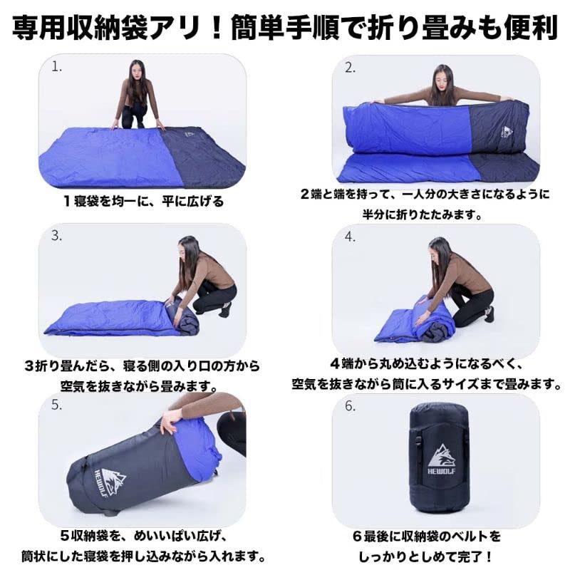 (Duck-Down) Sleeping Bag for 2 People, Purple