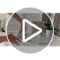 1 Gallon Large Glass Drink Dispensers for Parties, Glass Iced Beverage Dispensers with Spigot, Reusable Water Dispenser Co...