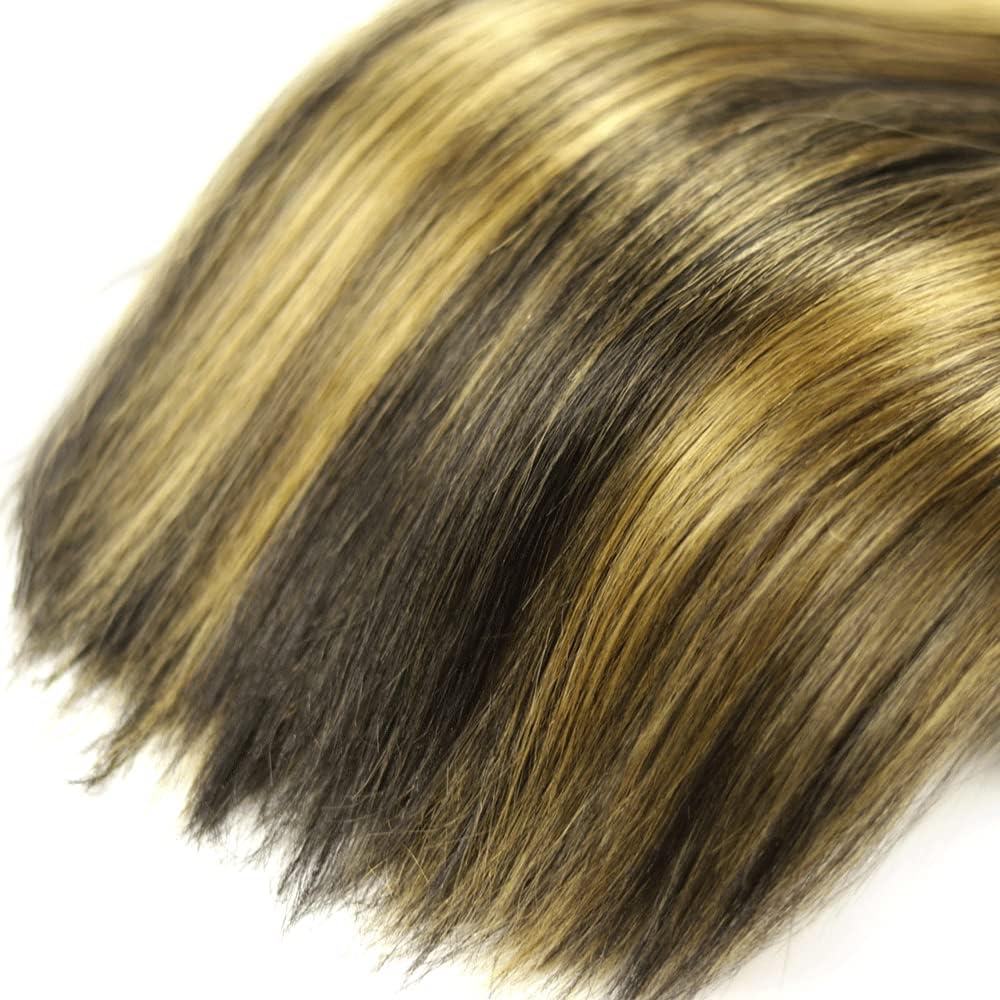 Lagalaga Bundles Human Hair 16 18 20 Inch Straight Wave Chocolate Brown P1B/27 Human Hair Bundles Unprocessed Brazilian Virgin H