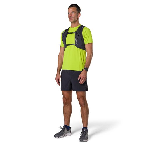 Nathan Hydration Vest for Running - Ultra-Lightweight, Compression-Fitted Running Vest for Men & Women with Power Mesh - Includes 14oz Hydrapak Soft Flask - Pinnacle Featherlite, L-XL