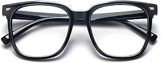 PANNER Oversized Square Blue Light Blocking Glasses for Women Men Anti Glare Reduce Eyestrain Computer Glasses