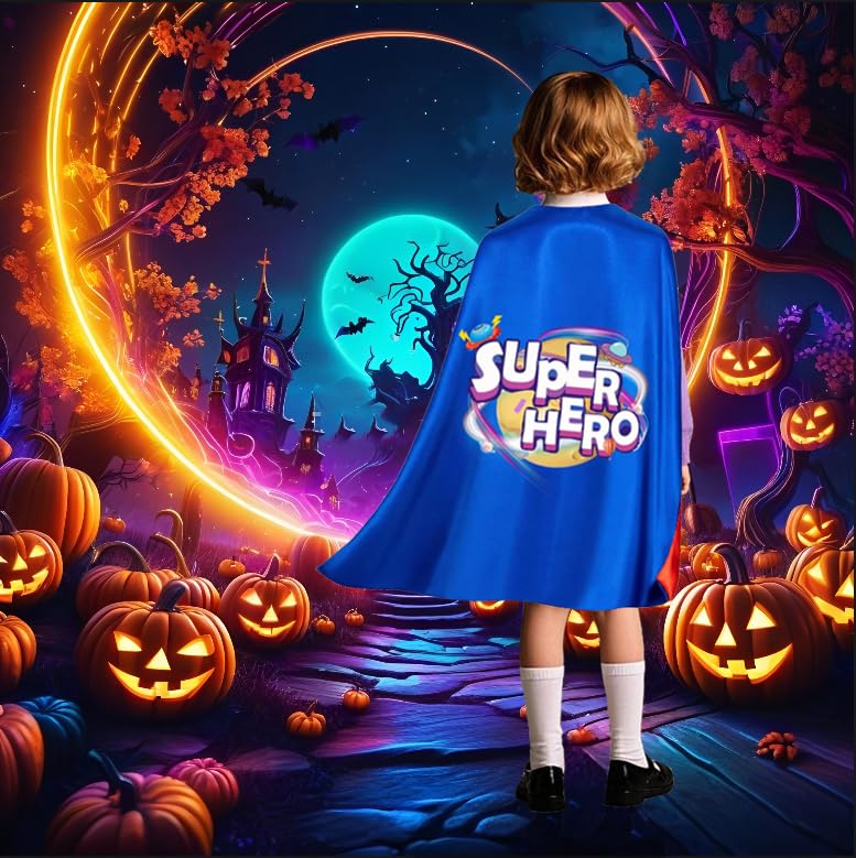 Shireake Baby Super Hero Capes Kids Halloween Party Superhero Costumes,Superhero Capes for kids with Mask Birthday Gifts