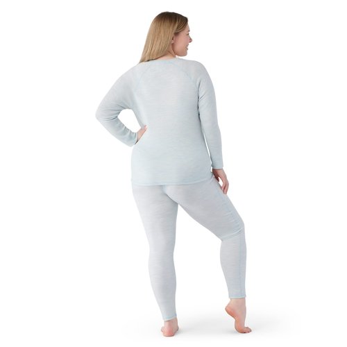 Smartwool Plus Size Classic Thermal Merino Base Layer Crew Winter Sky Heather 3X