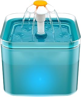 Cat Water Fountain for Drinking: Automatic Dog Bowl Dispenser - Pet Waterer Bowls Fountains - Auto Cats Dish Supplies - Qu...
