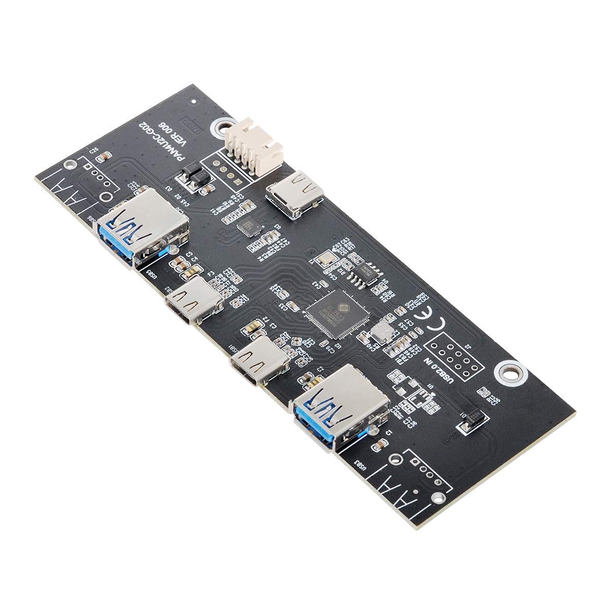 Chenyang 5.25 Front Panel Cd-Rom Bay Usb 3.0 & Usb-C Hub 4 Ports Motherboard Adapter