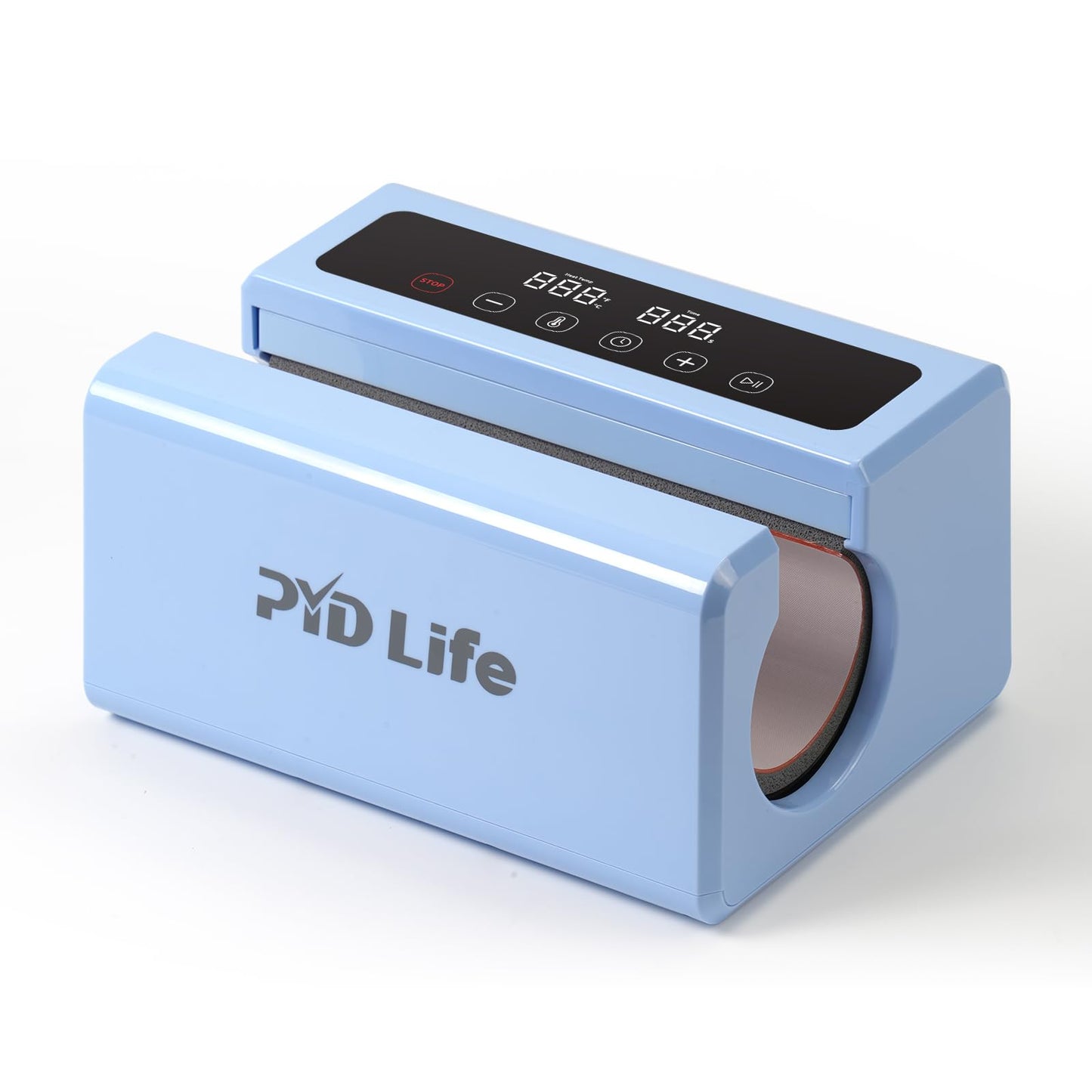 PYD Life 120 V Auto Tumbler Heat Press Machine 30 OZ 20 OZ Mug Heat Press Touch Screen Light Blue for 10-30 OZ Sublimation Straight Tumblers Cups Mugs Bottles Printing