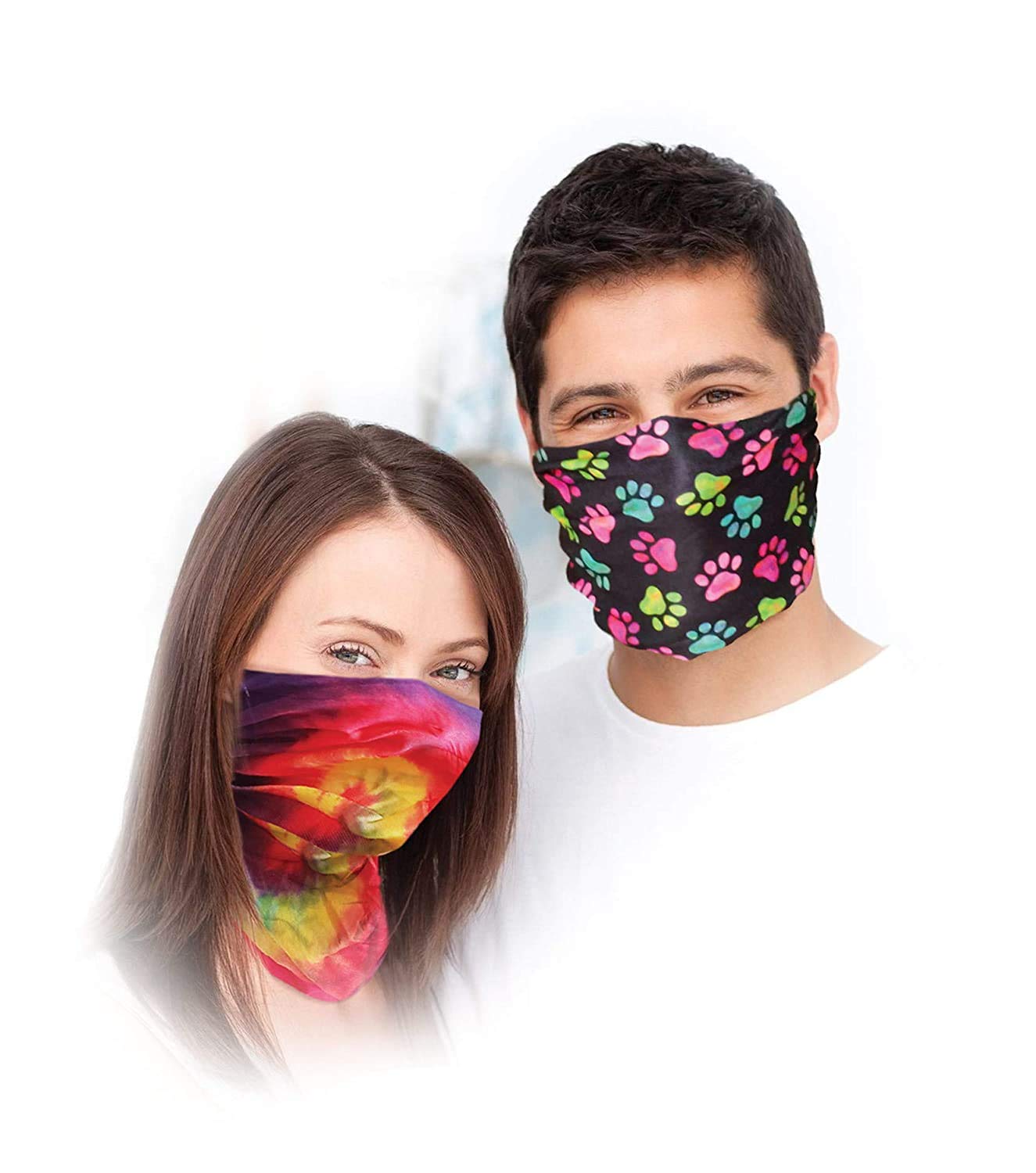 Spoontiques Hair and Face Wraps - Multifunctional Bandanna - Headband - Scarf - Neck Gaiter- Balaclava - Butterflies