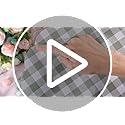 Tinlade 80 Pcs Red Gingham Paper Placemats Spring Summer Buffalo Plaid Disposable Scalloped Place Mats 13 Inch Red and Whi...