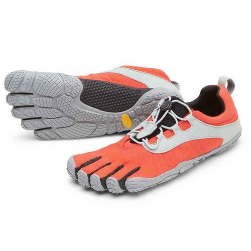 Vibram Men's FiveFingers V-Run Retro, Red/Black/Grey, 49 EU / 13-14 US