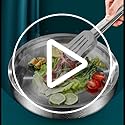2Pcs 11in Stainless Steel Ice Chilled Serving Trays,Iced Chilled Party Platters, Appetizer Cold Serving Tray, Cooling Shri...