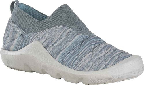 Oboz Unisex Whakata Puffy Low Print Boot, Strata Slate (Women's 13 / Men's 11)