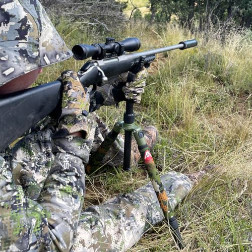 Rekon Gear CFS-1 Ultra-Light Carbon Fiber Shooting Sticks with Non-Marring 360° Y-1 Yoke, Camo Leg Wraps, Twist Lock Legs,...