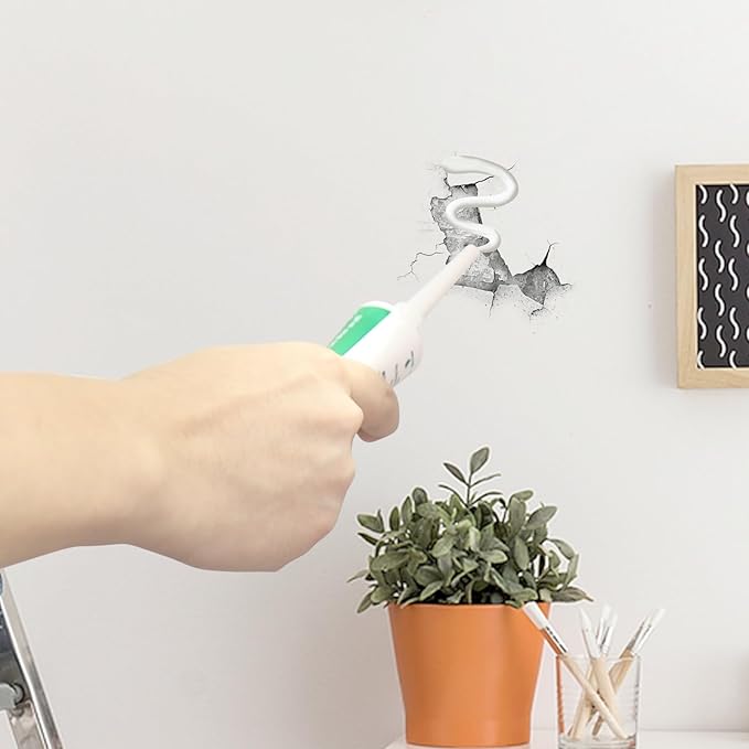 500g Wall Putty Hole Repair, Safe Wall Mending Agent, Drywall Repair Kit with Nozzle,Spackle for Drywall Paste, Easy to Fill Holes for Aluminum Metal Plaster Sheetrock Ceiling