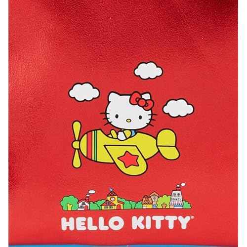 Loungefly Backpacks Hello Kitty 50th Anniversary Coin Bag Mini Backpack Red, Red, standard
