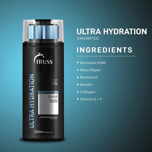 TRUSS Ultra Hydration Shampoo and Conditioner Set for Dry Damaged Hair