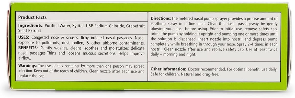 Xlear Natural Nasal Spray with Xylitol, 1.5 fl oz (Pack of 3)