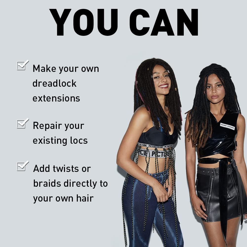 FASHION IDOL Afro Kinkys Bulk Human Hair for Dreadlock Extensions Loc Repair Braiding Twist Tight Afro Kinky Human Hair for Loc