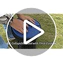 ALEVMOOM XXL Collapsible Stool with Thick Cushion,Taller 19.7" Wider 11.8" Camping Chair More Sturdy Capacity 1000LBS,Port...