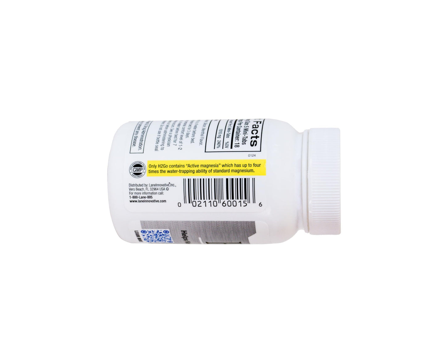 Lane Labs - H2Go, Helps Relieve Constipation and Irregularity, Gentle and Effective, Natural Mineral Supplement, Supports Colon and Digestive Health, No Artificial Irritation (90 Mini-tabs)