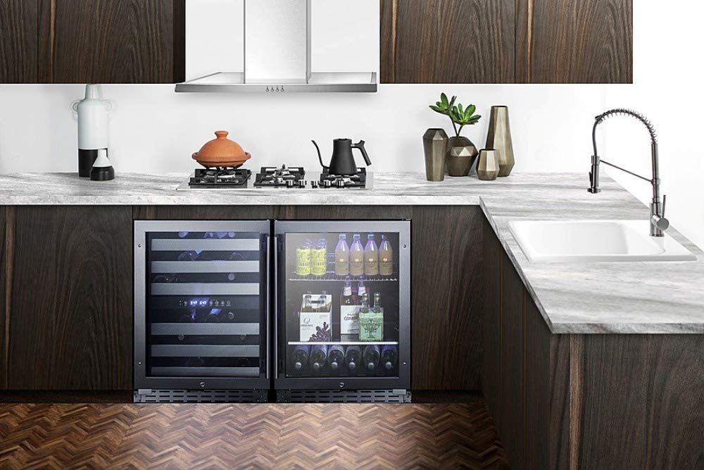 Summit 24” Beverage Center, 4.2 cu.ft. Capacity, ADA Compliant, Stainless Steel & Glass- ALBV2466