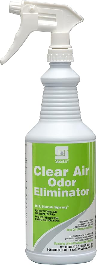 Spartan Clear Air Odor Eliminator RTU Handy Spray - Qt, 12/cs